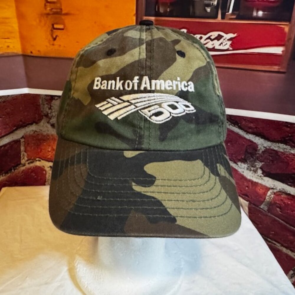 NASCAR Bank Of America 500 Adjustable Camo Hat Cap